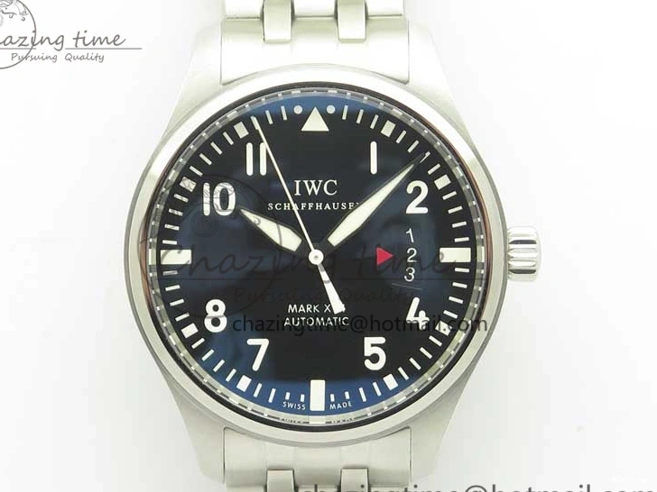 MIROTIME 0117 Mark XVII IW326504 MKS 1:1 Best Edition Black Dial On SS Bracelet MIYOTA 9015 V Durable 7210